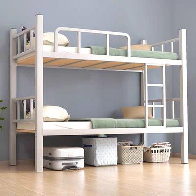 上下铺双16121层低床铁床双人员工宿下床学校公上寓铁舍架高铁艺