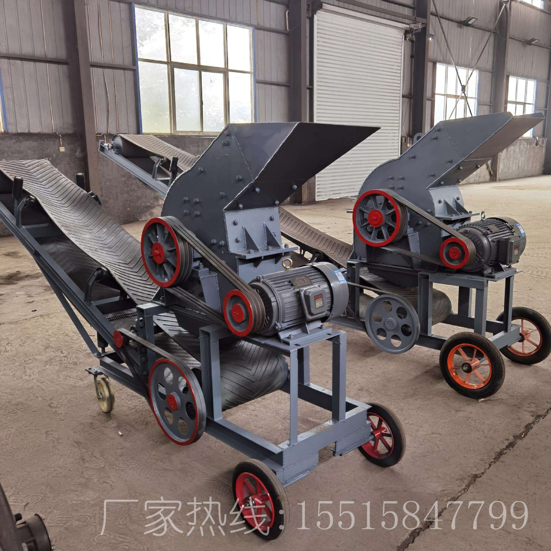 小型移动式制机建筑垃圾碎锤180*350粉碎机石灰石打砂机锤式砂破