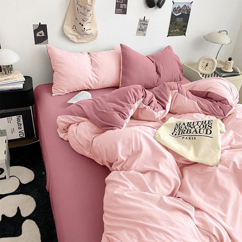 A类婴床儿棉可裸睡软厂家直供糯亲肤单被套四件学生床上宿舍件套