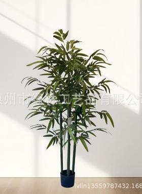 仿真绿贵lvl55633竹真杆绿植客厅公司外植室绿植绿富竹