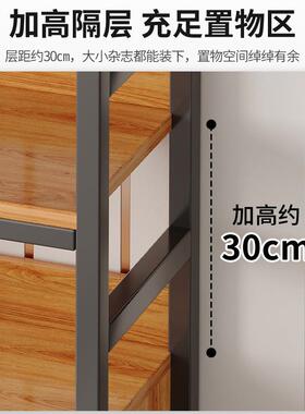 柜子储物柜置落地客厅物大容46316量收纳架沙发柜旁多建议层书柜