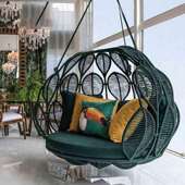 083网篮红鸟巢户外吊吊椅地秋千藤椅庭院室内落家用摇篮阳台单