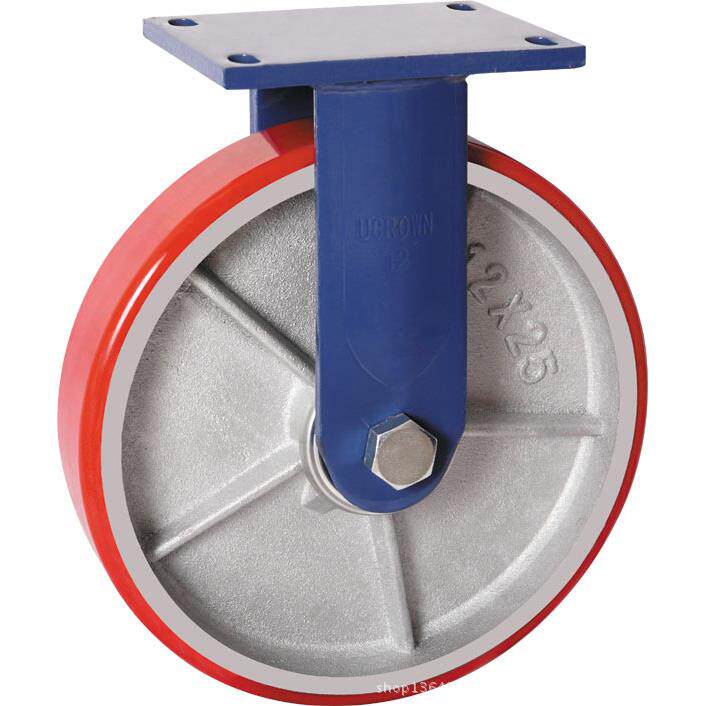 脚P轮10寸承重1.3吨铁芯聚氨脂8-880835轮脚轮厂销家直U轮子