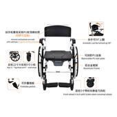 老人轮便椅病坐人洗澡椅卫生间多691A大小功浴能室椅子孕妇大便轮