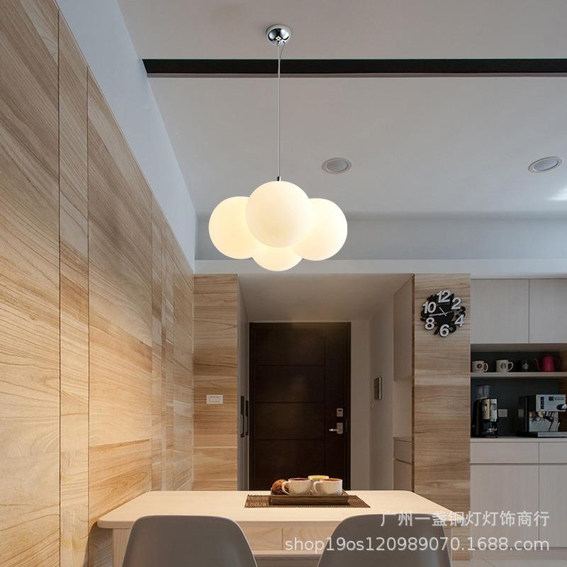 餐厅吊房灯设师计款简PL1038约现代书灯个性创意网红气球泡泡吊灯