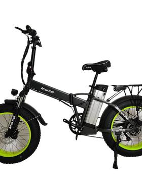 雪地电动行车支2架0寸折叠助力自车山地63821折叠自自行车宽胎助