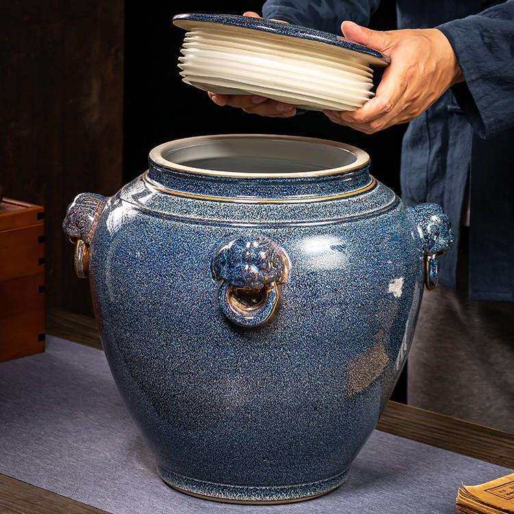 加厚密封陶酒坛子30斤50瓷/1酒00/200斤景窖TCF德镇藏泡酒缸瓶罐