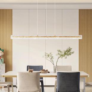 全桌铜轻餐厅吊灯意式 极简创奢50856意端吧台岛台餐一字长条玻高