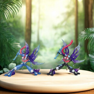 【升级涂装】甲贺忍蛙神奇周边宝贝摆件GK宠物宝可梦雕像手办