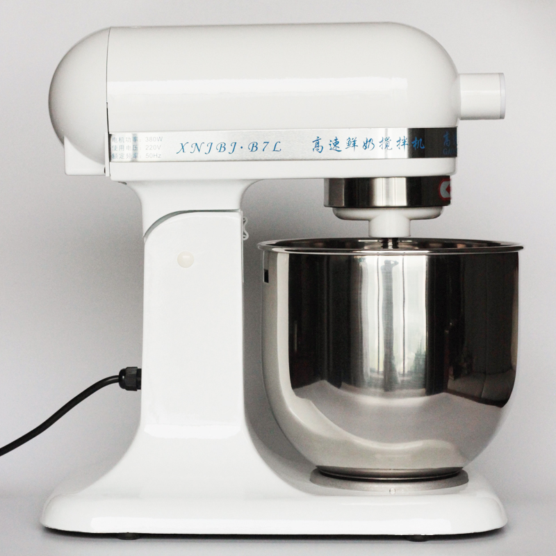 鲜奶机商用7L奶油机奶盖机家用小型厨师机和面机揉面搅拌机打蛋器