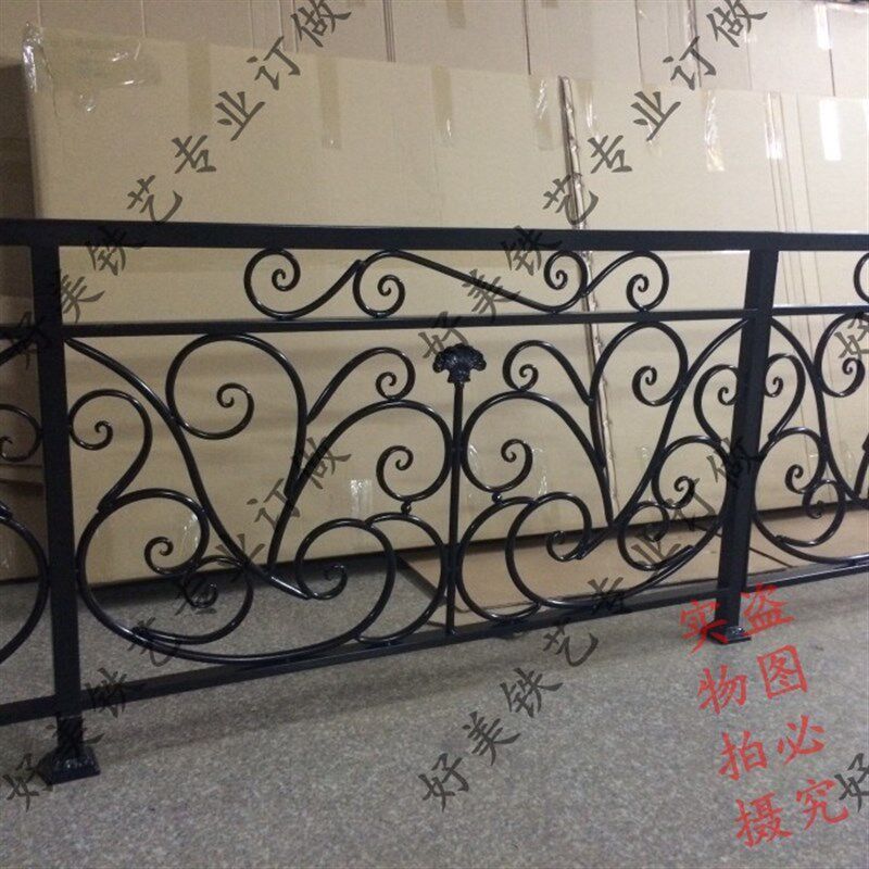 欧式铁艺护栏栏杆扶手飘栏杆阁楼围栏阳台走廊护栏