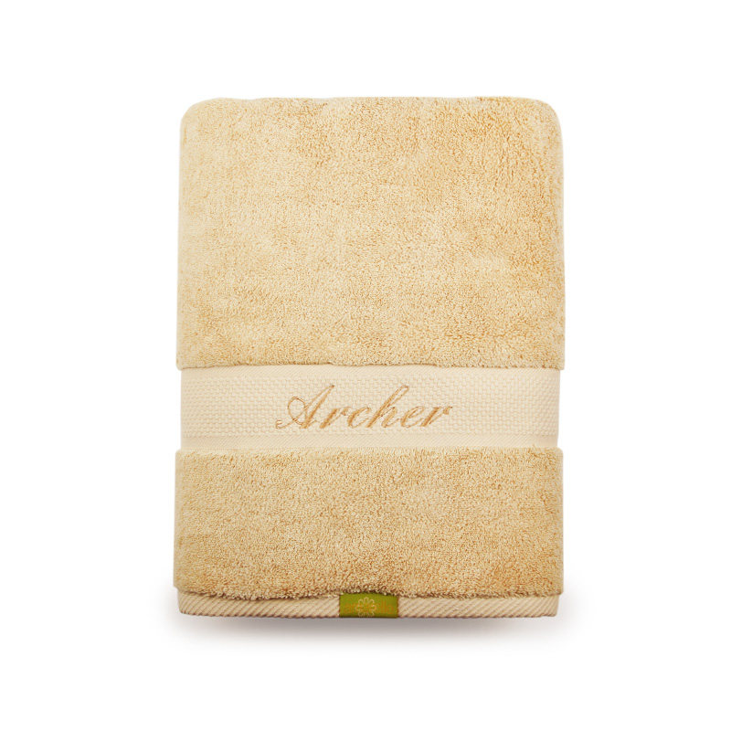 艾米乐含毛巾买毛巾浴巾定制刺绣中英文名字绣退换