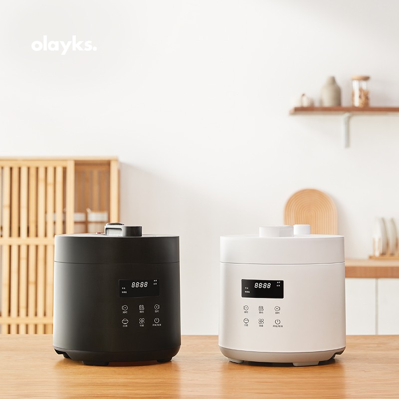 olyk 电压力锅小型迷你家用智能L高压锅饭煲多功能1-2--人