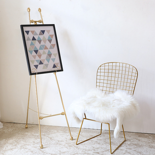 欧式画架铁艺油画架相框架落地支架展示架海报架照片托架婚庆画架