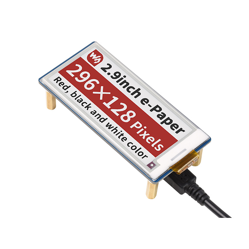 微雪 树莓派Pico 2.9寸电子墨水屏扩展板 模块 红黑白三色标签屏