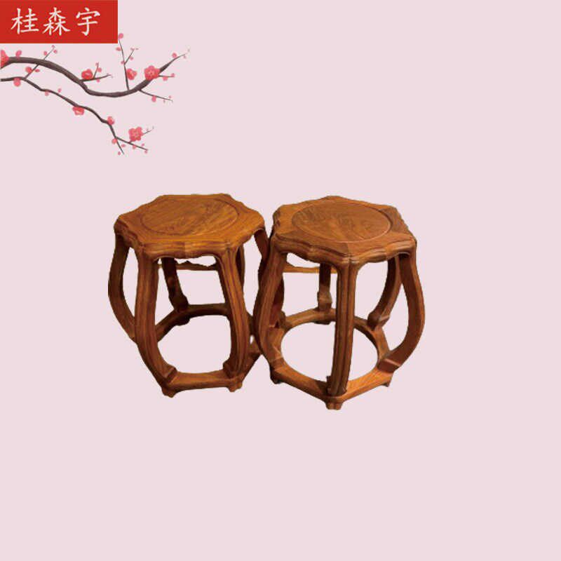 红木缅甸梨木海棠凳大果紫檀实木琴凳独板加厚海棠圆,住宅家具,红木椅凳,淘宝优惠券,粉丝福利购,淘宝优惠卷