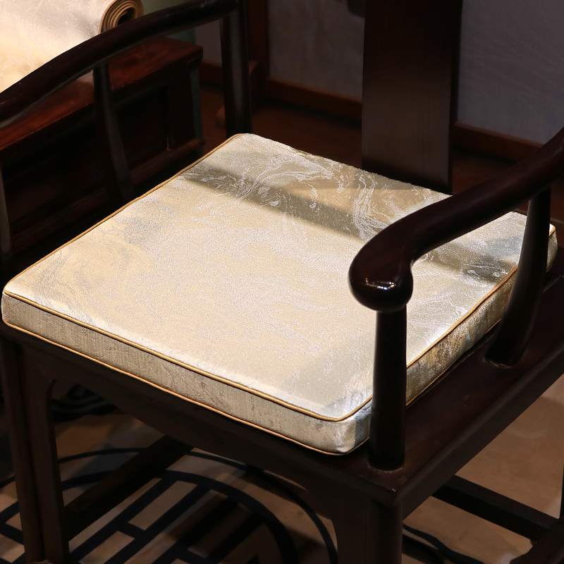 中式椅垫红木沙发坐垫实木家具垫餐椅太师椅茶椅圈椅座垫定制