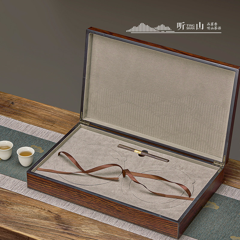 普洱茶单饼盒高档实木精致茶叶盒子福鼎白茶盒饼空礼盒包装茶盒