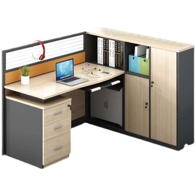 现代屏风卡座职员办公桌椅/人位工作位员工办公室桌子