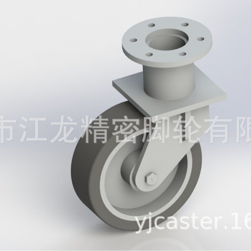 250x80mm法兰安装型脚轮超重型脚轮江龙脚轮精密脚轮运输设备轮子