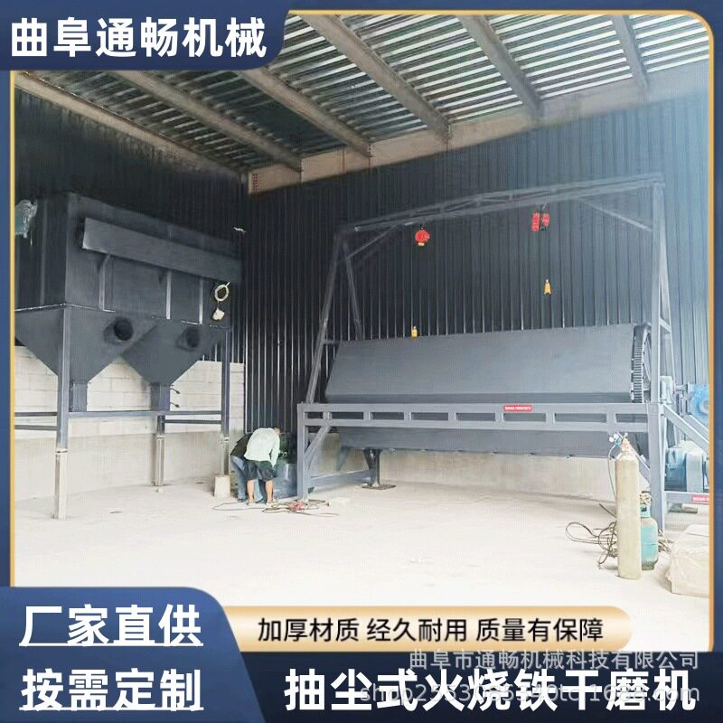 六角滚筒抛光机设备现货批量火烧铁打磨机切割件倒圆脚研磨机