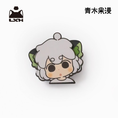 预售小黑战记晃晃转转金属徽章漫