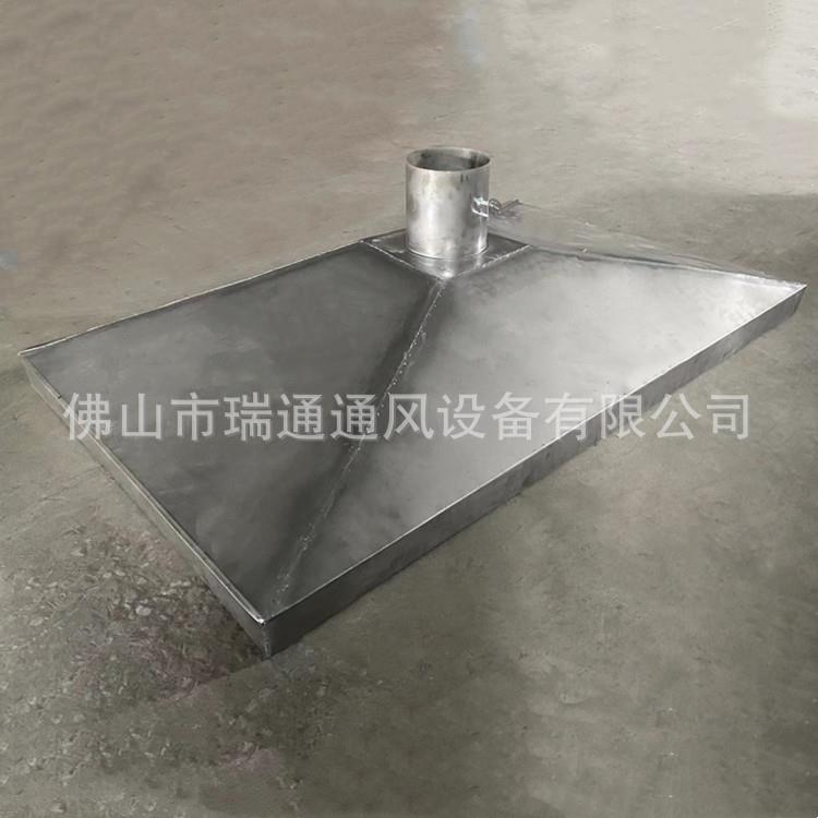 皮革厂集气罩不锈钢吸风管排风管安装工程 厂房通风换气工程