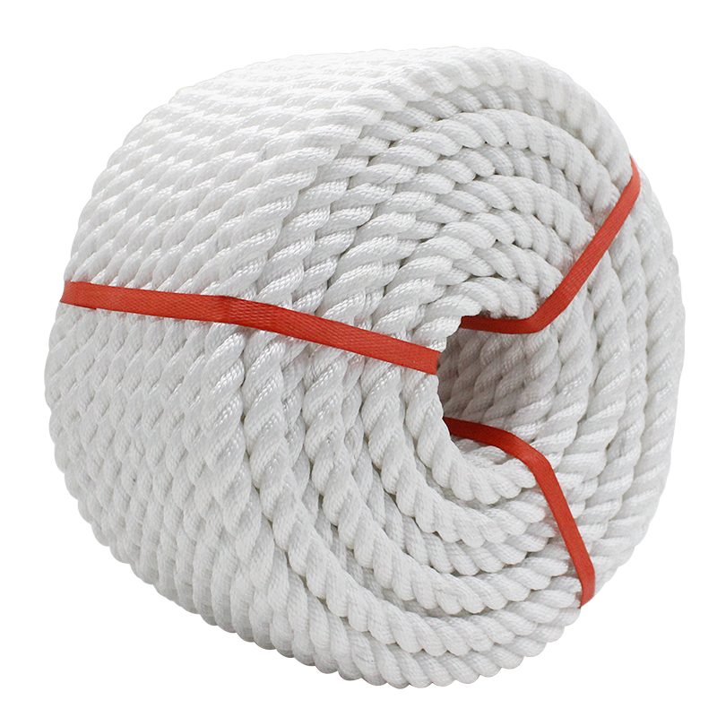 丙纶绳船用三股高强尼龙缆撇绳捆绑绳刹车绳游艇绳PP绳抛锚绳安全