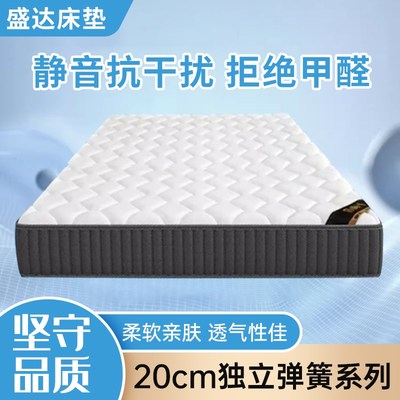 盛达天然乳胶床垫 1.5m1.8米独立弹簧椰棕垫家用软垫席梦思定制厚