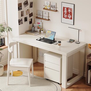全实木书桌学习桌书法桌卧室电脑桌客厅长条办公桌加厚大板桌
