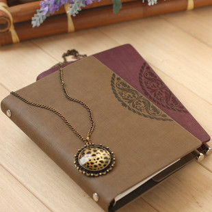 金属书签式活页记事本 商务会议本子日记本复古文具笔记本定制