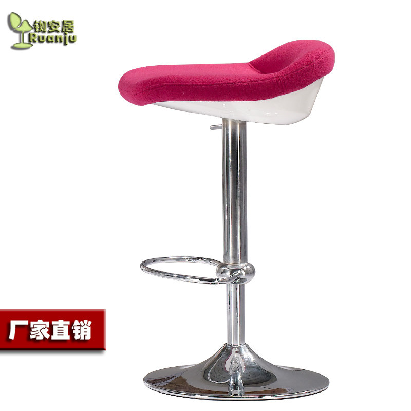 直销现代时尚升降转动布艺酒吧椅前台接待电脑椅餐椅