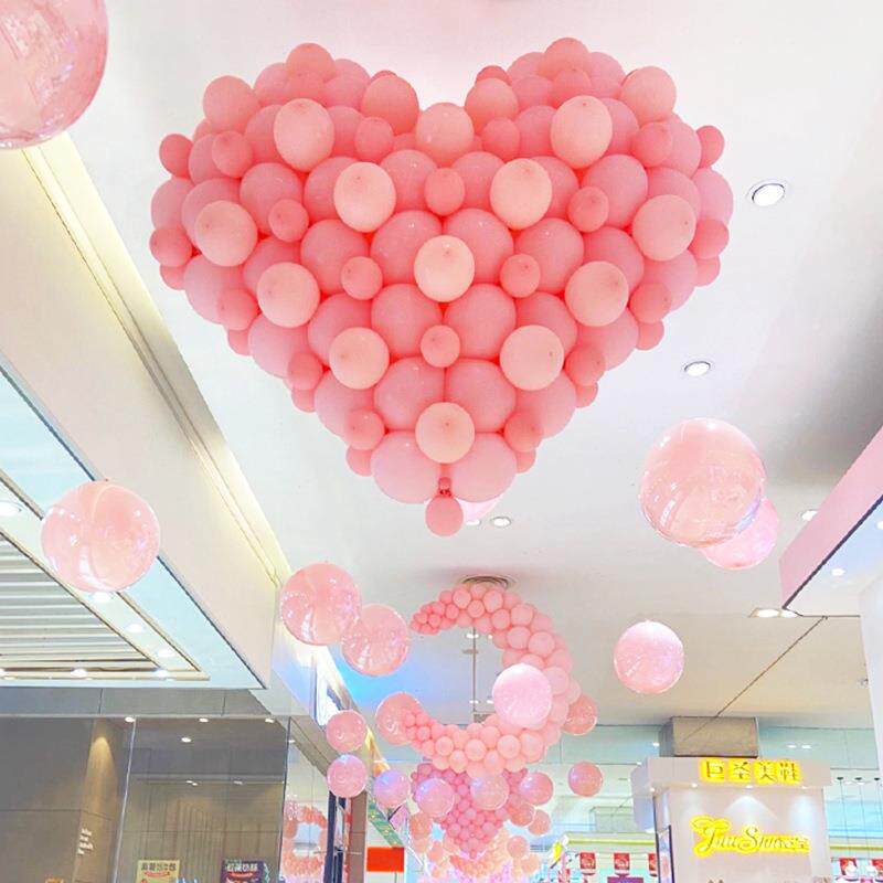 三八妇女节情人节爱心气球粉色装饰商场4S店活动氛围场景布置挂饰