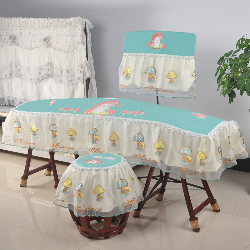 古筝罩敦煌防尘罩蕾丝夹棉绣花公卡通通用琴盖布加厚可爱