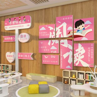 班级布置教室布置装饰面纸环创图书角幼儿园阅读区绘本馆