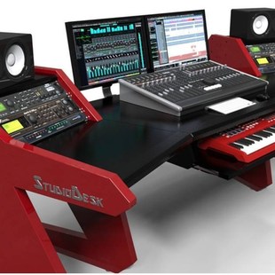 实木琴桌编曲工作台音乐制作录音棚桌midi键盘桌音频工作台电钢桌