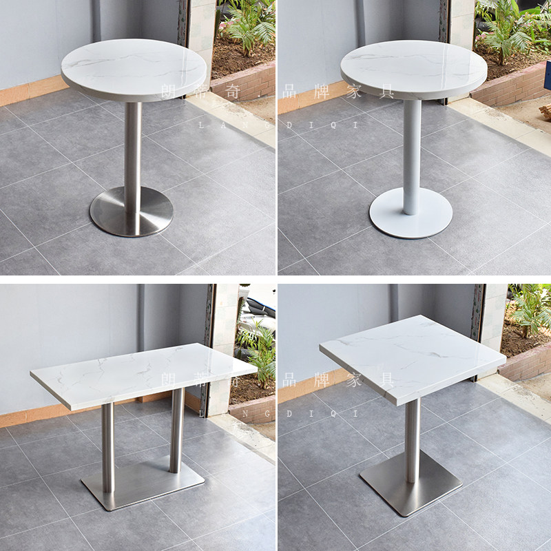 饭店餐饮店大理石餐桌奶茶店咖啡厅酒吧酒店饭厅桌子桌椅商用,住宅家具,大理石餐桌,淘宝优惠券,粉丝福利购,淘宝优惠卷