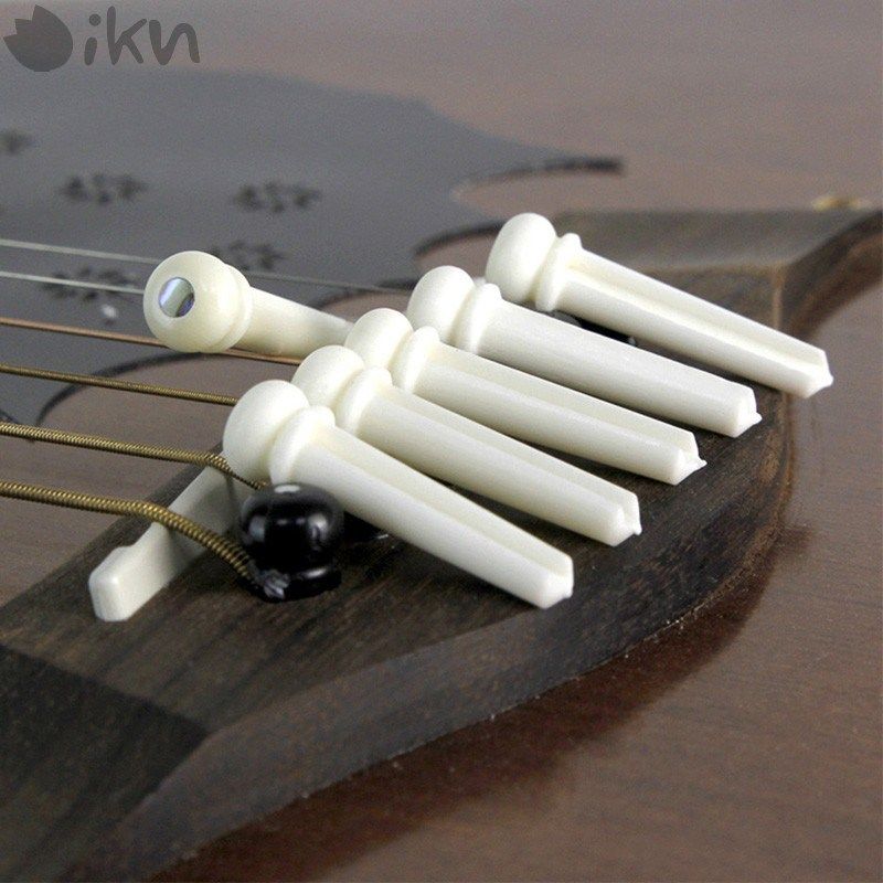 民谣吉他木吉他弦钉纯牛骨黄铜固弦锥乌木玫瑰木压弦柱固弦钉装