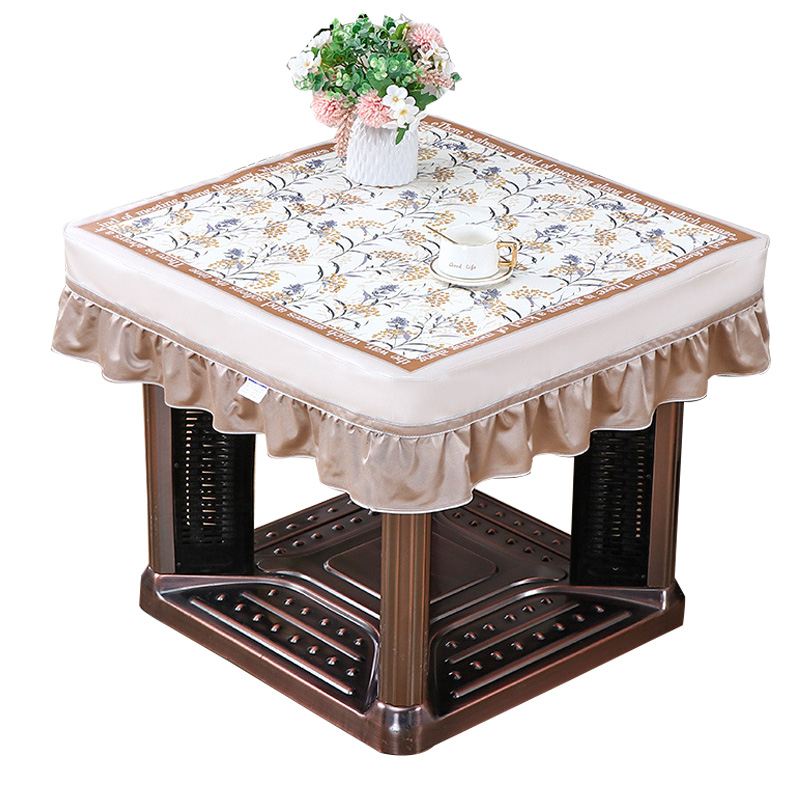方桌桌布正方形台布家用防水防油八仙桌麻将桌盖布免洗烤火桌罩
