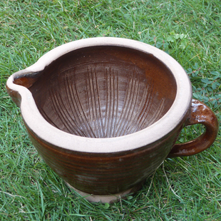 家用擂钵辣椒蒜臼子老式捣蒜器磨米糊擂茶钵陶瓷研磨钵手工捣碎器