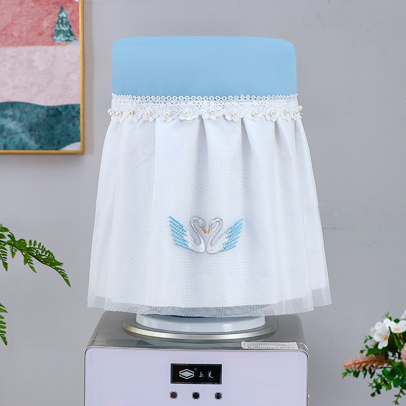 蕾丝绣花饮水机罩水桶罩防尘罩客厅家用现代纯净水桶防尘盖布