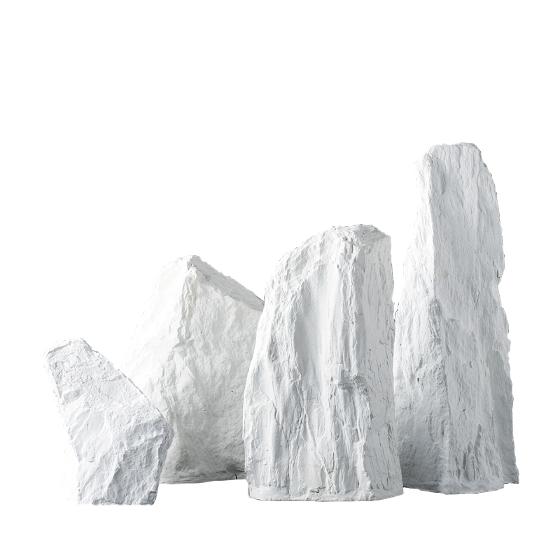 现代样板房间家居装饰陶瓷假山石头客厅玄关软装饰品