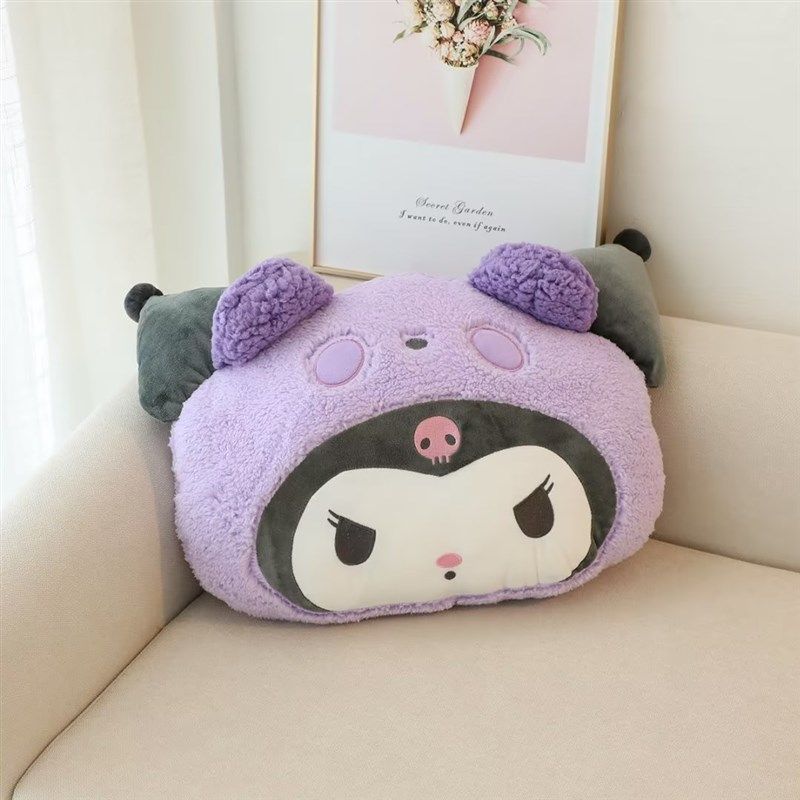 少女爱卡通恶魔美乐蒂羊羔绒抱枕办公午睡空调毯车载毛毯二合一,居家布艺,抱枕被,淘宝优惠券,粉丝福利购,淘宝优惠卷