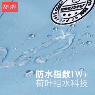 中学生雨衣男童上学带书包位长款全身防暴雨女孩雨披儿童雨具