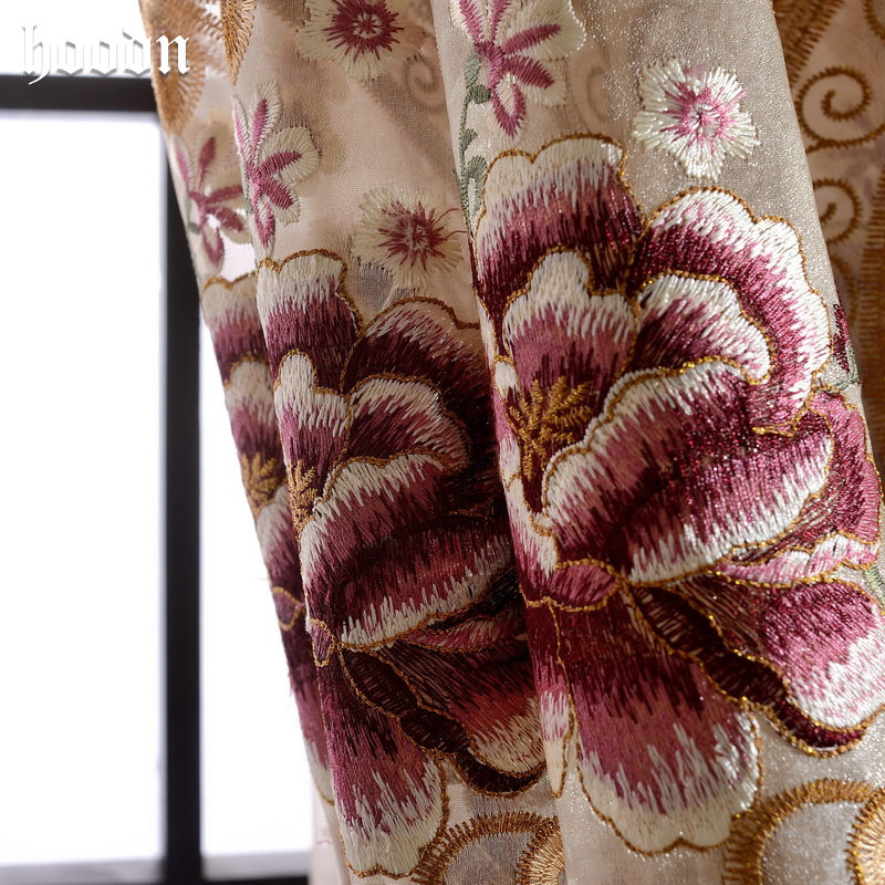 奢华欧式窗帘绣镂空客厅卧室落地帘成品大气定制高档窗帘布