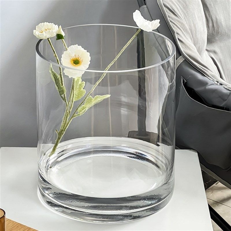 宽口瓶玻璃大口径阔口广口敞口超大大号粗口大型特大号落地,家居饰品,花瓶,淘宝优惠券,粉丝福利购,淘宝优惠卷