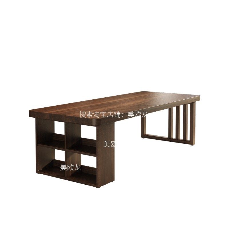南美胡桃木大板书桌去客厅化实木大长书法餐桌书柜办公桌工作台,住宅家具,书桌,淘宝优惠券,粉丝福利购,淘宝优惠卷