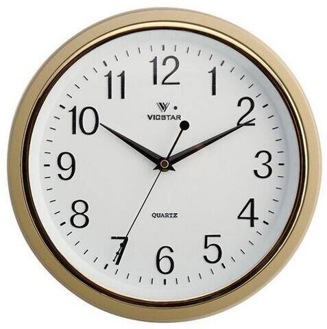 威时达钟表家居英圆形客厅卧室办公挂钟现代静音挂钟时钟