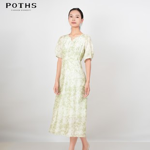 铂玺POTHS2025新款夏季长款度假连衣裙夏天巨好看裙子女85205278