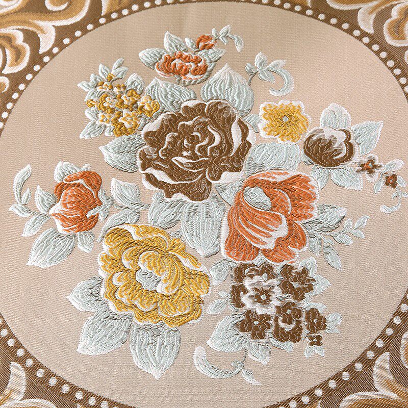 欧式餐椅垫加厚田园布艺奢华餐桌坐垫中号季用拆洗垫